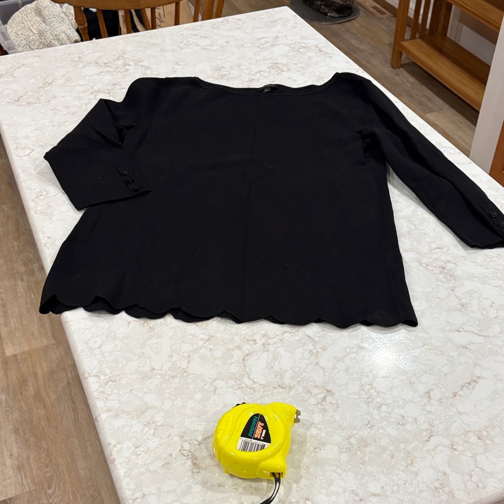 Talbots Misses large Black Crew Neck Sweater
